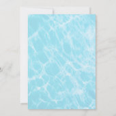 Invitation Piscine à Gouttes de Baseball pour Enfants / Adole (Dos)