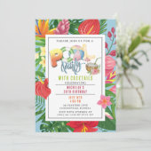 Invitation Piscine avec cocktails Anniversaire (Debout devant)