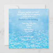 Invitation Piscine Baignade Eau Parkling Plage Fête Invitatio (Dos)