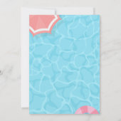 Invitation Piscine boissons d'été anniversaire adulte (Dos)