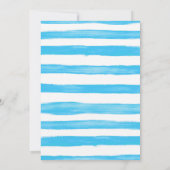 Invitation Piscine colorée fête d'eau canon d'anniversaire (Dos)