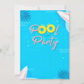 Invitation Piscine Cool (Dos)