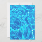 Invitation Piscine Cool moderne fête Piscine d'été Anniversai (Dos)