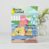 Invitation Piscine de détection d'été (Debout devant)