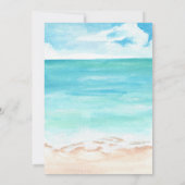 Invitation Piscine de plage tropicale nage (Dos)