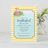 Invitation Piscine d'été et fête de quartier (Debout devant)