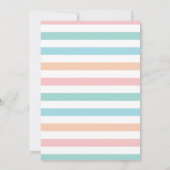 Invitation Piscine d'été Fête d'anniversaire Jardin cuisine (Dos)