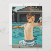 Invitation Piscine d'hiver Fête photo (Dos)