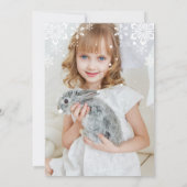 Invitation Piscine d'hiver violet photo fête d'anniversaire (Dos)