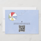 Invitation Piscine Fête Anniversaire Été tendance Watercolor (Dos)