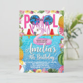 Invitation Piscine Fête Anniversaire, Fête de la Piscine, Tou (Debout devant)