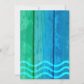 Invitation Piscine fête Anniversaire Summer Fun Card (Dos)