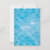 Invitation Piscine fêtrement d'oiseau Anniversaire (Dos)