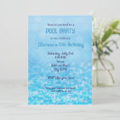 Invitation Piscine Nage Piscine Summer Beach Party (Debout devant)