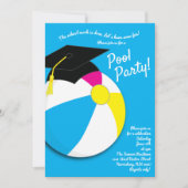 Invitation Piscine Party Beach Ball (Devant)