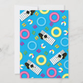 Invitation Piscine Party Beach Ball (Dos)