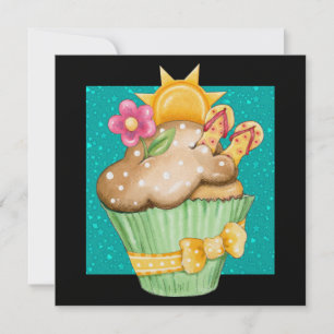 Invitation Piscine Party Cupcake ! - SRF