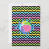 Invitation Piscine rose et cinéma Anniversaire fête d'été (Dos)