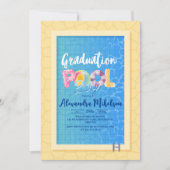 Invitation Piscine Rustique Été Diplôme de la Piscine (Devant)