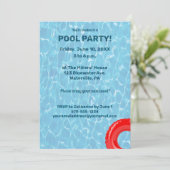 Invitation Piscine sous l'eau (Debout devant)