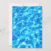 Invitation Piscine Tropical Water Summer Bachelorette Party (Dos)