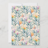 Invitation Piscine tropicale Anniversaire (Dos)