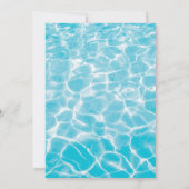 Invitation Piscine tropicale Piscine de fête Anniversaire (Dos)