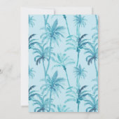 Invitation Piscine tropicale pour la petite fille du premier (Dos)