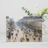 Invitation Pissarro - Boulevard Montmartre, Matin d'hiver (Debout devant)