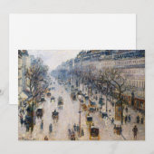 Invitation Pissarro - Boulevard Montmartre, Matin d'hiver (Devant / Derrière)