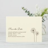 Invitation pissenlit save the date (Debout devant)