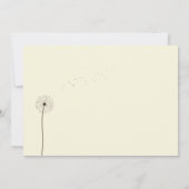 Invitation pissenlit save the date (Dos)