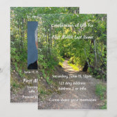 Invitation Piste de prière de la photographie commémorative F (Devant / Derrière)