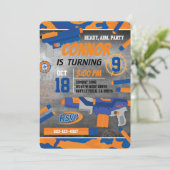 Invitation Pistolet à Fléchettes (Debout devant)