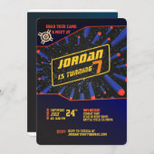 Invitation Pistolet à Fléchettes (Devant / Derrière)