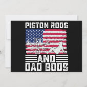 Invitation Piston Rods Et Papa Bods Mécanique Usa 4 juillet (Devant)