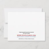 Invitation Pit Bull avec le coeur (Dos)