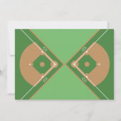 Invitation Pitch & Ribbon de baseball mignon Photo 1er annive (Dos)