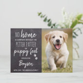 Invitation Pitter Patter Puppy Pieds Nouveau Pet Chien Chien  (Debout devant)