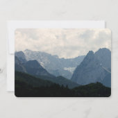 Invitation Pittoresque Alpine Mountains Nature Photo Mariage (Dos)