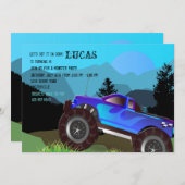 Invitation Pittoresque Monster Truck (Devant / Derrière)