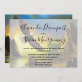 Invitation Pittoresque Rustique Aigle Patriotique Mariage (Devant / Derrière)