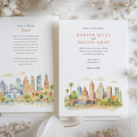 Pittoresque San Diego California Watercolor Mariag