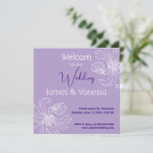 Invitation Pivoine graphique blanche. (Debout devant)