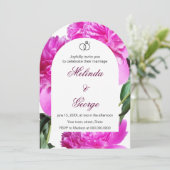 Invitation Pivoine. Invitation (Debout devant)