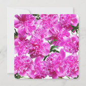 Invitation Pivoine. Invitation (Dos)