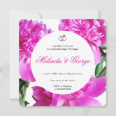 Invitation Pivoine. Invitation (Devant)