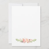 Invitation Pivoine rustique florale (Dos)
