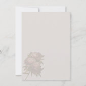 Invitation Pivoines 4 x 5.6" (Dos)