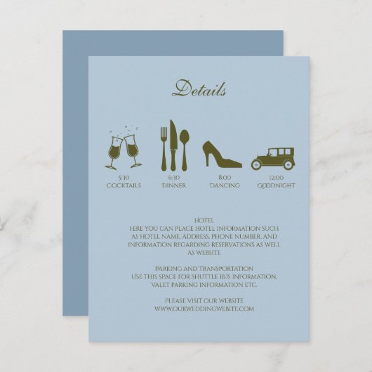 Invitation Pivoines blanches avec carton d'invitation détails (Devant / Derrière)